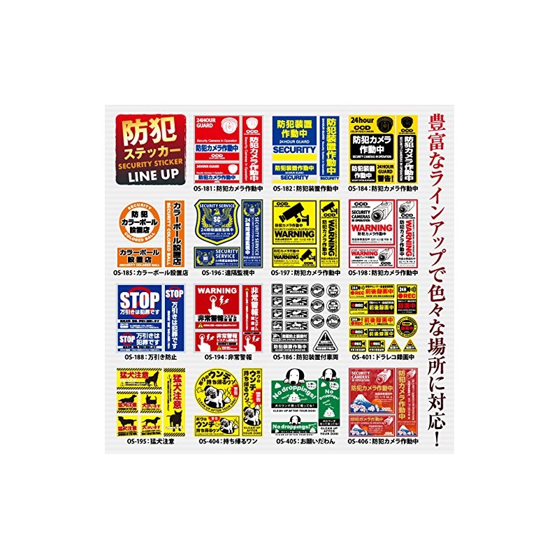 Security Sticker for Increasing the Effectiveness of Security Cameras and