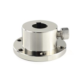 Stainless Steel Coupling, 14 mm, Easy to Install Stainless Steel Key Hub, Unique Design Mounting Function, Stainless Steel Shaft Coupling with Chain Slot for Maintenance