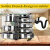 Toplife Lid Organiser for Plates, Drainer, Lid Holder, Kitchen Pot