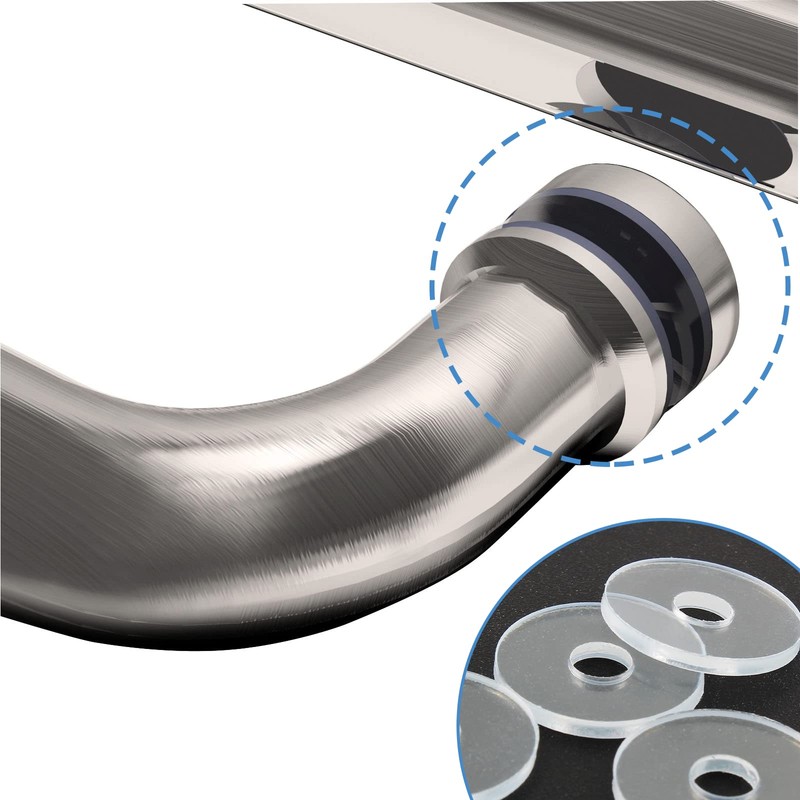 Qjaiune 10 Pack 3/4 Inch Clear Washers for Shower Door