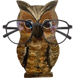 YYBD Wooden Animal Glasses Holder Cute Animal Eyeglass Display Stand Rack Wood Spectacle Holder Handmade Carving Sunglasses Display Rack Table Top Home Office Desktop Display Decoration Accessories