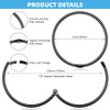 24 Pcs Shower Curtain Ring Large Metal Shower Curtain Hooks
