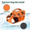 Kuoser Small Life Jacket for Dogs, Life Jacket with Handle