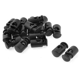 Flyshop 50 Count Small Black Oval Ellipse Barrel Cord Locks Toggles