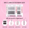 DIY Lash Extensions Kit, Lash Clusters Individual, Lash Bond and