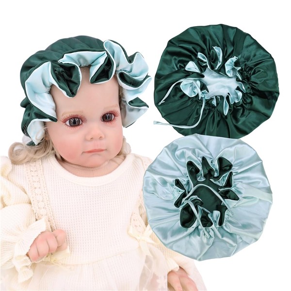 Gebelle Baby Silk Satin Bonnet Hair Care Cap Hat for