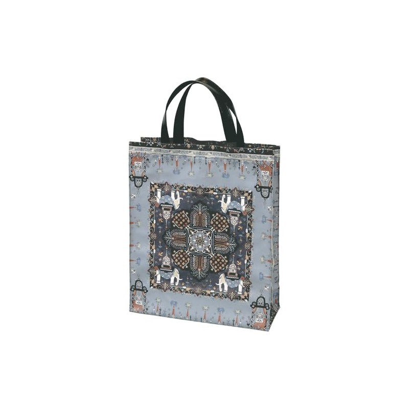 Yamamoto Hitoto Shoten Leather Hand Tote Bag, Large, Marrakech, Gray/Black