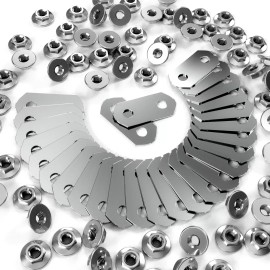 ACENBAY Nickel-Plated, Copper BUS BARS & SS NUTS for Prius (2004-2015) & Lexus CT200h