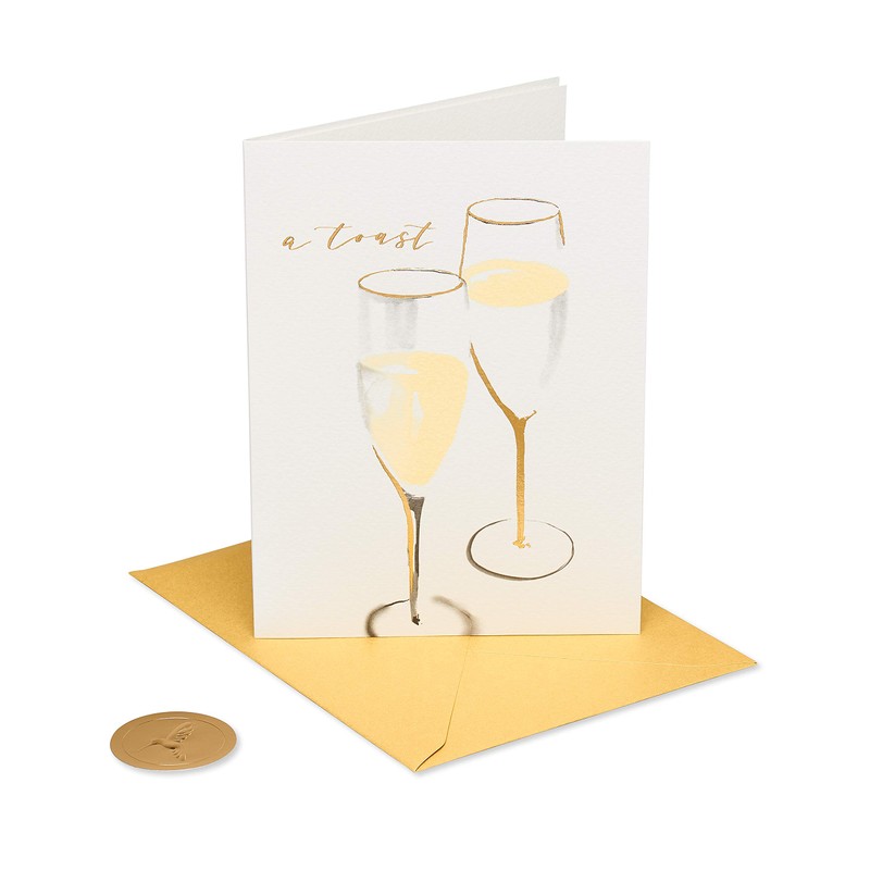 Papyrus Wedding Card for Couple (Champagne Toast)