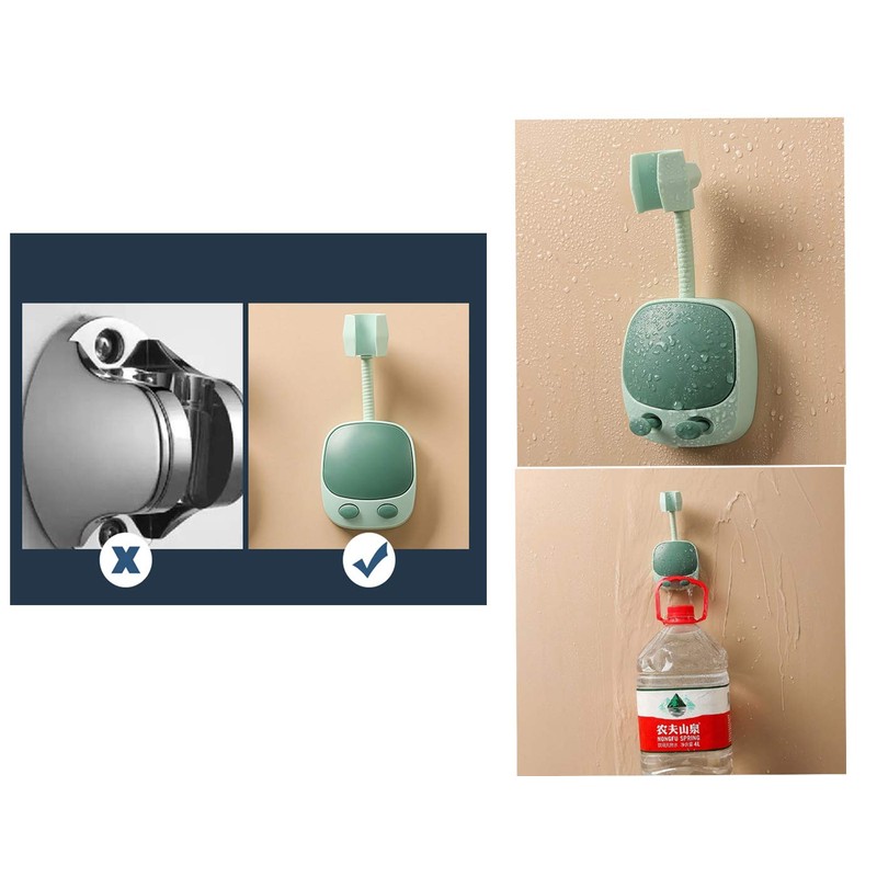 2 PCS Shower Head Holder, Upgrade Universal 360 Degree Adjustable
