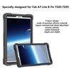 Tablet Case Black Silicone Precise Cutouts Shock Absorbent Stable Kickstand