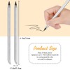 AUAUY 2 PCS Metal Inkless Pencil, Infinity Pencil, Reusable Everlasting