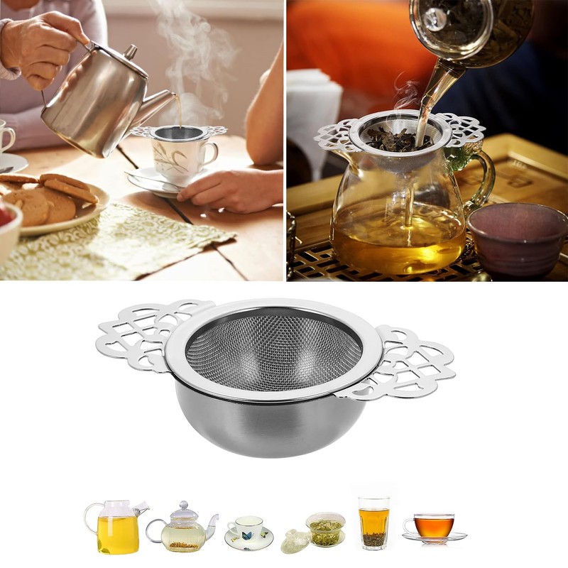 Taicols Empress Tea Strainer, 3 Sets Tea Infusers for Loose