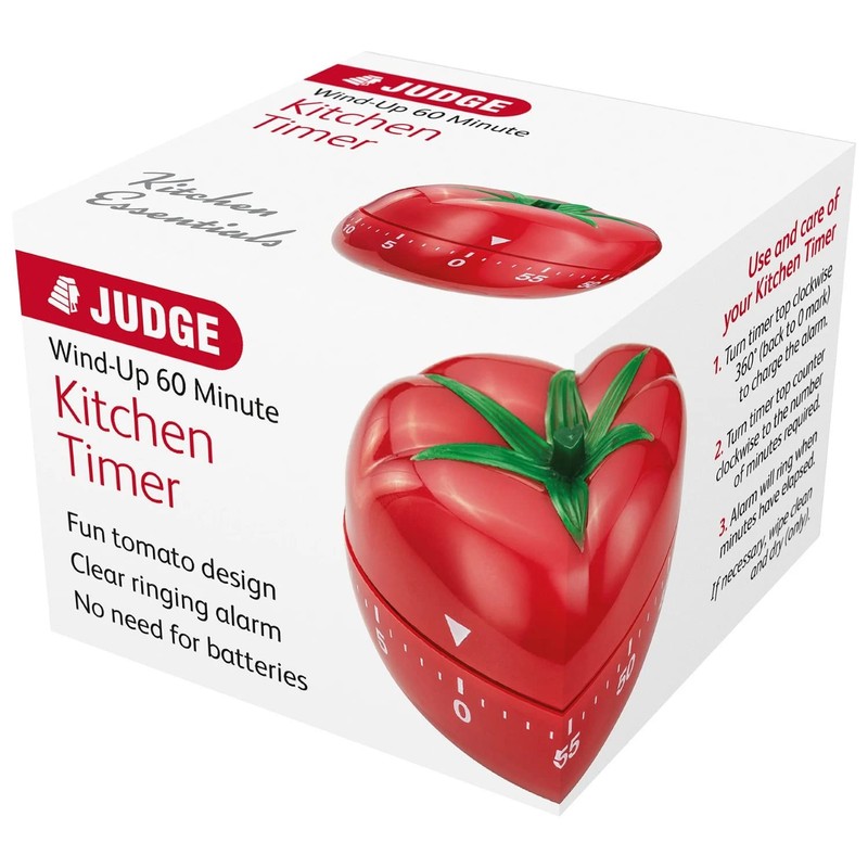 Judge Tomato Kitchen Timer TC336 60 Minute Wind Up Cooking