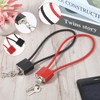 Pack of 2 Cable Lock with Key, Robust Padlock with