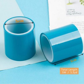 WEISHENG UV Blue Craft Tapes Seamless Sticky Paper TapeTraceless Adhesive Tape for Hollow Frame Bezels Epoxy Resin DIY Craft Pendant Making