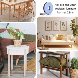 Furniture Glides 20 pieces round Screw-in PTFE Teflon Furniture Glides 20mm Screw On Teflon Feet Furniture Gliders Furniture Gliders Set Teflon Gliders for Screwing with 20 Stainless Steel Screws