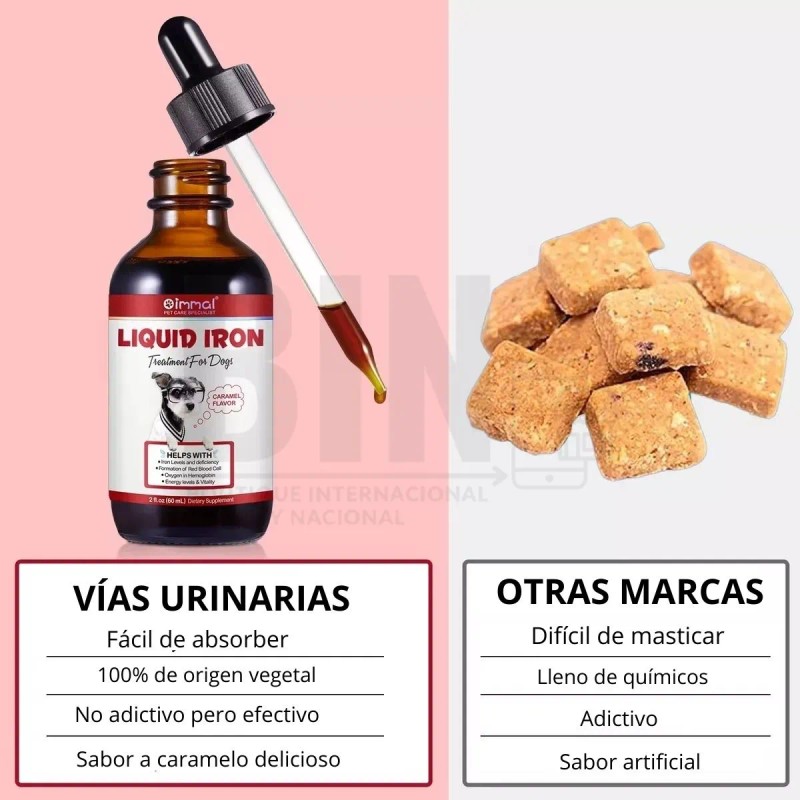 Hierro Líquido Perros, Energía, Salud Sanguínea Y Vitalidad