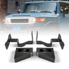 KMFCDAE Cowl Light Brackets 1 Pair Symmetrical FJ Logo A-Pillar