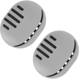 2 Soporte para Esponja de Maquillaje Estuche Esponja de Maquillaje para Guardar Silicona Flexible para Facilitar la Recogida Doble Cara y Transpirable Ideal para Viajar y Maquillaje etc (gris)