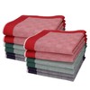 Betz Pack of 12 Handkerchiefs, Women's Men's Handkerchiefs, 100% Cotton,