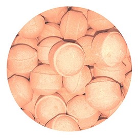 30 x Scented Bath Marbles Fizzers Mini Bombs in Gift Bag (Grapefruit & Mandarin)