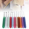 11PCS Set Knitting Crochet Hook Ergonomic Aluminum Crochet Hooks Set