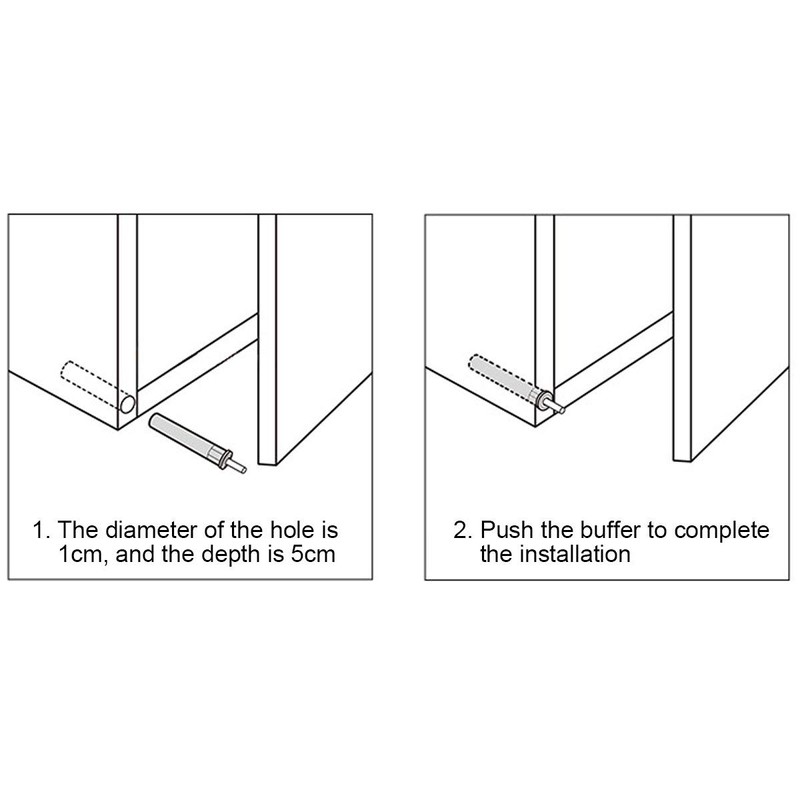 Door Damper Furniture Door Damper Buffer - Pack of 10