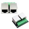 XIFUHUI 2pcs RJ45 Ethernet Breakout Board Single Socket Adapter, 2.54