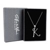 SOFIA MILANI Women's Necklace, 925 Silver, Letter Pendant, Sterling Silver