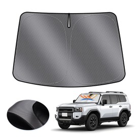 LIMSTYLE Toyota Land Cruiser 250 Series Windshield Sunshade Rankle 250 Sunshade Sporty Type Sunshade Curtain, UV Protection, Flexible, Custom Parts, Interior Accessories, Dot Pattern, Easy