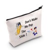 MEIKIUP Air Stewardess Cosmetic Bag Flight Attendant Gifts Stewardess Aviation Makeup Pouch Flight School Student Graduation Gift (Pop The Slide bag)