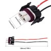 YUNPINGCAR H11 High Temperature Ceramic Headlight Plug Connector Wiring Harness