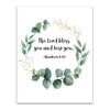 Numbers 6:24"The Lord Bless You and Keep You." Eucalyptus Botanical