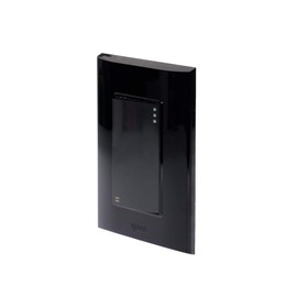 iGoto PB512-N Placa Armada 1 Apagador Escalera de 3 Módulos, Negro, Lugano, pack of aquete de 1