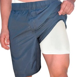 City Threads USA-Made Men's Separate Quick-Dry Swim Liner for Under Men's Trunks, White, XL