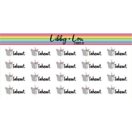 Takeout Planner Sticker | Libby and Lou Sticker Co