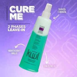 KÜÜL - Tratamiento para Cabello Maltratado Cure Me 2 Phases de 300 mililitros. Aporta Brillo, Suavidad e Hidratación a tu Cabello y Evita el Quiebre del Cabello por el Uso de Químicos