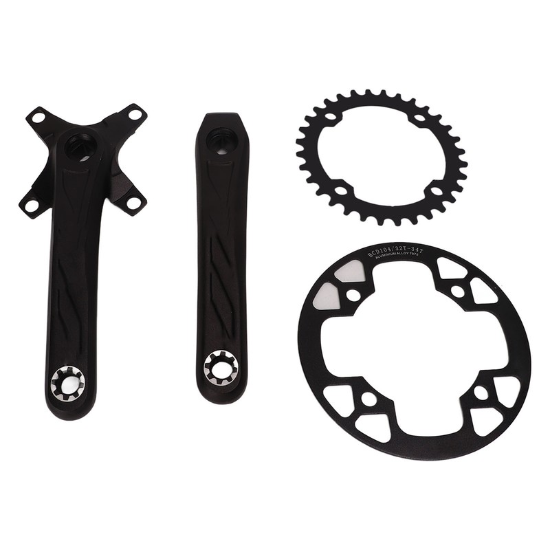 Bicycle Crankset Aluminium Alloy High Strength Lightweight Bicycle Crank Chainring