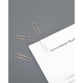 PAPERPAL PAPERPAL #1 Nonskid Paper Clips, 600 Medium Paper Clips (6 Boxes of 100 Each), Paperclips for Office School & Personal Use, Daily DIY, 1-2/7" Silver Heavy Duty Non-Skid Paper Clip Standard Size