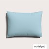 schlafgut Knitted Jersey Pillowcase 60 x 80 cm Blue Light