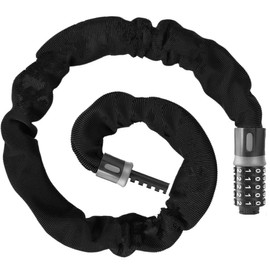 Phieeseriy Bicycle Lock 120 cm Length, Bicycle Lock High Security with 5 Combination Code, Anti-Theft Combination Lock Bicycle, Chain Lock Bicycle 8 mm, Bicycle Locks for Motorcycle, Bike, Door