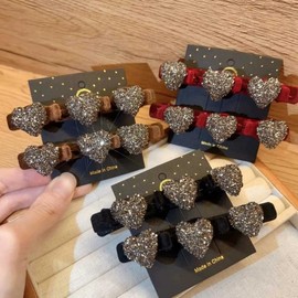 WENJESO 6pcs Velvet Braiding Hair Clips for Women & Kids Bangs Side Clips Hair Ornaments-hs