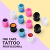 BAMTTOO 200pcs Disposable Pigment Ink Cups - Skull Design for