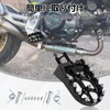JFG Motorcycle Foot Pegs Anti-Slip Foot Pegs Step Foldable Aluminum