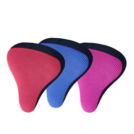 Funda para Asiento de Bicicleta, Funda de Asiento Acolchada Transpirable para Bicicletas de Montaña y Equipo de Equitación para Bicicletas (Rosa)
