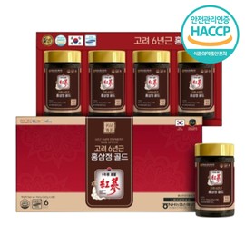 Goryeo 6-year-old red ginseng decoction, Geumsan red ginseng, 4 bottles of red ginseng extract 240g / 고려 6년근 홍삼달임액 금산홍삼 홍삼정 240g 4병