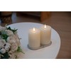 CozierGlow Rechargeable Flameless Pillar Candle with Remote Timer, 3D Moving