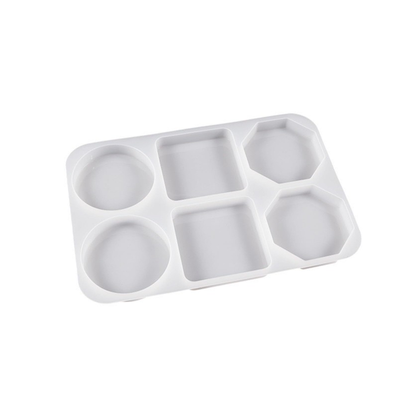 Coaster Resin Molds, 6-Cavity Deep Coaster Molds for Epoxy Resin，Flower