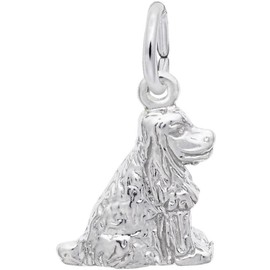 Rembrandt Cocker Spaniel Charm - Metal - Sterling Silver